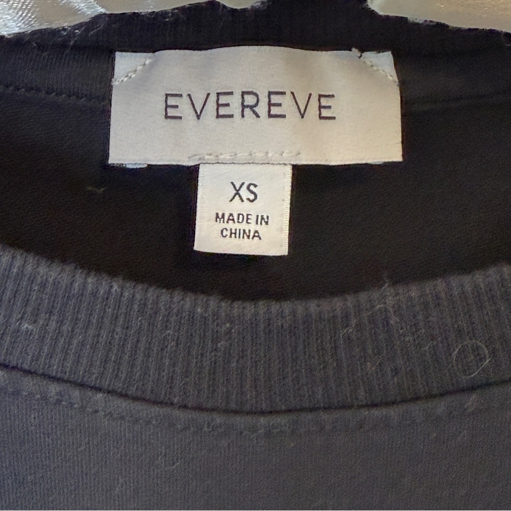 Evereve Women's Sonia Ruffle Sweatshirt Black size XS - Picture 7 of 9